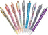 HOTBEST 9 Pcs Funny Seven Days of The Week Pen Set, Fun Ballpoint Pens Describing Mentality, Glitter Pen Set
