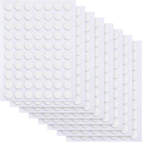 JANYUN 560 Pieces Double Sided Sticky Dots, Removable Round Putty Small Stickers for School and Festival Decoration