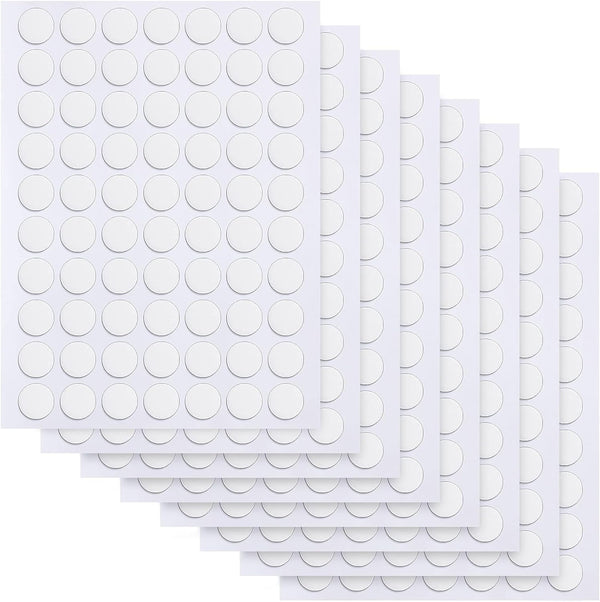 JANYUN 560 Pieces Double Sided Sticky Dots, Removable Round Putty Small Stickers for School and Festival Decoration