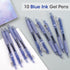 WRITECH Fine Point Gel Pens: Retractable 0.7mm Blue-Ink Color Pen for Journaling Smooth Writing Fine Point Tip Quick-dry Ink No Bleed Set 10ct