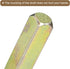 uxcell Door Knob Spindle, 120mm Long Spare Door Handle Spindle Bar, Gold Replacement Door Handle Parts