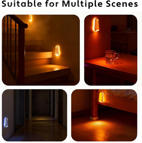 JKHTBDM 1 Pack Sensor,16-Color 4m/Angle 120Led Toilet Night Lights with Motion Activated Changing LED Inside, Sensing
