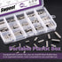 Swpeet 140Pcs 16 Sizes Stainless Steel Round Ended Feather Key Parallel Drive Shaft Keys Set