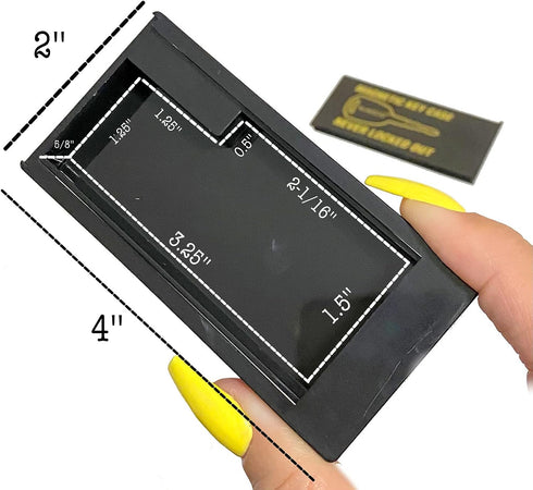 2 Pack Hide A Key Magnetic Under Car Spare Key Holder - Large ABS Case Key Hider for Home, RV, Truck