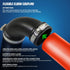 Supply Giant 6I74 Flexible Elbow Coupling - 1 1/2", Black, with Stainless Steel Clamps