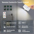 3 Kitloo Wall Lights, LED Wall Sconces Battery Operated Wall Lamp Ambient Lighting, Color Changing Rechargeable Night