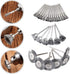 Mesee 45Pcs Steel Wire Brushes Wheels Set with 1/8" Shank for Rotary Tool Buffing Cleaning