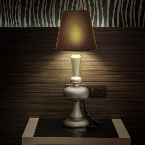 Bulb 5.51X5.51X5.11In Totority Cloth Lamp Shade Coffee Lamp Cover Handmade Decorative Lighting Accessory for Table