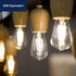FLSNT 7W LED Edison Bulbs, 60W Equivalent, 4000K Cool White, 800LM, E26 Base, Dimmable, 6 Pack