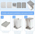 ZLHETWT 1700ml Breastmilk Freezer Organizer, Clear Freezer and Fridge Organizer Bins Reusable Breast Milk Storage Tower