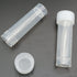 50 Pcs 5ml Graduated Plastic Cryovial Tube Mini Test Tubes with Screw Cap