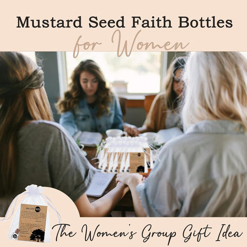 Qpige 50 Men(Circle-50) Bulk Have a Little Faith Card Christian Gifts for Women, School Church Wedding Baptism Unique