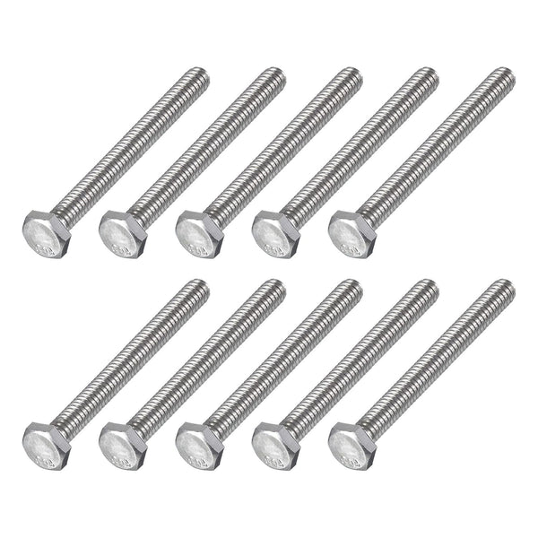 20Pcs Hex Bolts (1/4-20x4"), 304 Stainless Steel UNC Fully Threaded Hex Head Screw Bolt for Furniture Repair