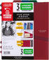 Five Star 2-Pocket Dividers, Tabbed, Colors Will Vary, 3 Pack (81210)