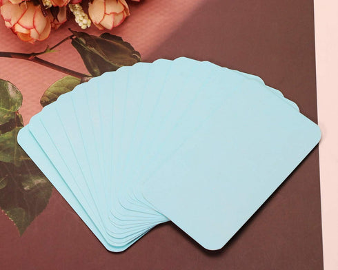 Tupalizy 100PCS Small Blank Paper Message Note Cards, Double-Sided Mini Greeting Place Name Vocabulary Flash Cards