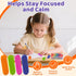 PuraEase 16PC Textured Sensory Stickers for Kids Silicone Adhesive Calm Strips for Anxiety Relief, Autism, ADHD Quiet