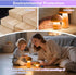 Gifts(2 Packs) Mushroom-Night-Lights Rechargeable, Cordless Wooden Mushroom Table Lamps, Portable Desk Lamps