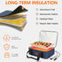 12V/24V/110V, 9"x13" Food Warmer Electric Casserole Carrier - Large Heated Lunch Bag for Car Truck, Thermos for hot