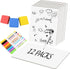 Set of 12 Small White Board Dry Erase Boards 9"x12” Double Sided for Students, Teachers, School Supplies with Mini
