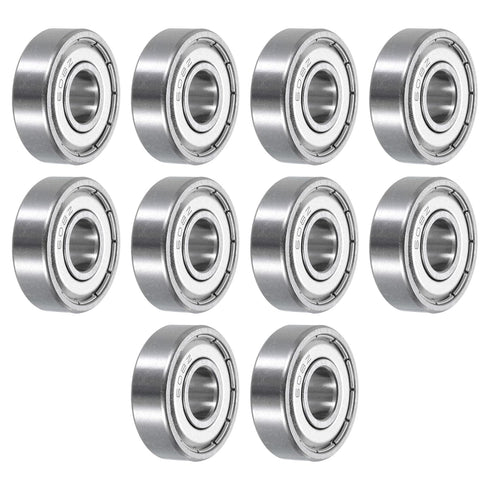 uxcell 10pcs 608ZZ Miniature Deep Groove Ball Bearings 8x22x7mm for Electric Motor, Home Appliances
