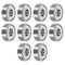 uxcell 10pcs 608ZZ Miniature Deep Groove Ball Bearings 8x22x7mm for Electric Motor, Home Appliances