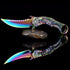 Pocket Knife for Men, Cool Folding Knife with 3D Dragon Relief, Great EDC Gift for Outdoor Survival Camping