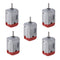Heyiarbeit 5pcs 3V 16500RPM DC Motor Round Shaft Micro Electric Motor for DIY Electronic Equipment Model