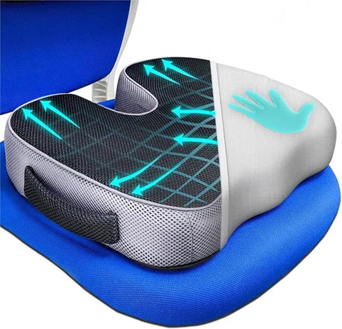 Generic Tailbone Cushion Non Slip Orthopedic Memory Foam Prostate for Sciaticaback Pain Relief Comfort Chair Car Seat
