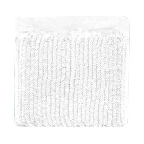100 (21 Inch) Pcs Disposable Hair Nets for Salon Non-Woven Hair Nets with Dual Rubber Band Large Size Elastic Hair Net