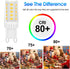 Energetic G9 Bulb Non-Dimmable 10 Pack, G9 40W T4 Halogen Equivalent, 400LM Cool White 4000K LED Bulbs