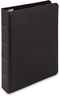 Samsill Vintage Hardback Mini 3 Ring Binder, Black Leather, Professional Organizer, 1 Inch, 5.5 x 8.5, Faux Leather