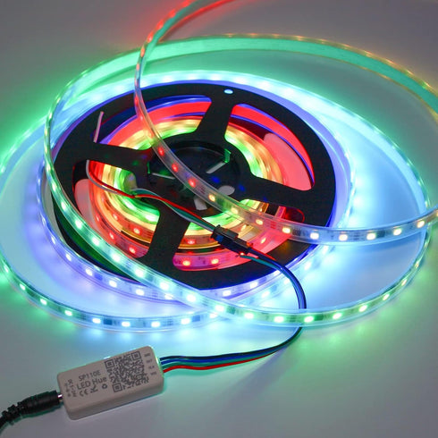 SP110E 2 Pack 5-24V WS2812B WS2815 SK6812 APA102 VIPMOON Bluetooth LED Controller, Pixel LED Light Strips Controller
