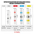 RED WOLF 330 PCS Solder Seal Connector Kit, 3:1 Shrinkage Heat Shrink Butt Splice Terminal for Marine Automotive Wiring