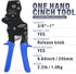 Cinch 2098 3/8, 1/2, 3/4, 5/8,1-inch iCrimp Rachet PEX Pipe Tool for Stainless Steel Clamps meet ASTM clamping Pipe