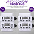 Fosmon 7 Day Programmable Digital Timer, Indoor Plug-in Light Timer Switch for Appliances, 2 Pack
