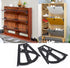 2 Respicefinem Layers Shoes Drawer Cabinet Hinges Flip Frames Shoes Turing Rack Replacement Fittings for Kitchen Living
