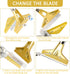 Razor Blade Scraper, 4 In Floor Tool with 20PCS Extra Metal Blades for Cleaning Stove Top, Windows, Glass