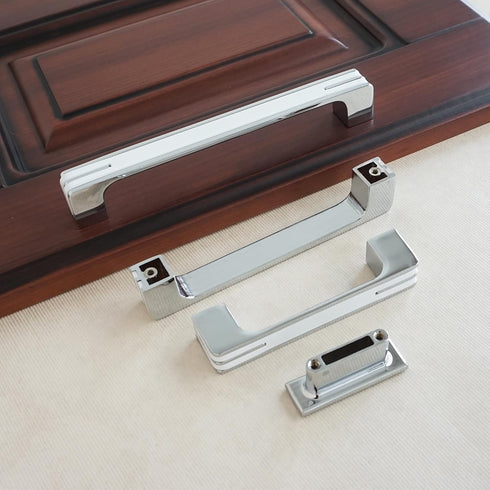 Generic 1.26/3.78/5.04/6.30/8.82 Closet 96mm) Southst Handles for Furniture White Chrome Kit Bedside Table Dresser