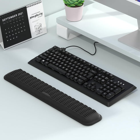 MEKASS Keyboard Wrist Rest, Soft Memory Foam Wrist Support for Keyboard, Keyboard Hand Rest Pad for Wrist Pain Relief