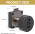 3-Digit NUOBESTY Cabinet Password Lock Drawer Lock Combination for File Cabinet Proofing Security for Office Desk Shoe