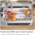 D-GROEE 3/4 Tier Rolling Cart with Drawer, Movable Metal Utility Cart on Wheels, Easy Assembly Multifunctional Storage