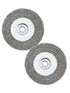 Crimped Wire Wheel Brush 4in with 5/8-11 Threads Arbor for 4-1/2" Angle Grinder, 2pcs