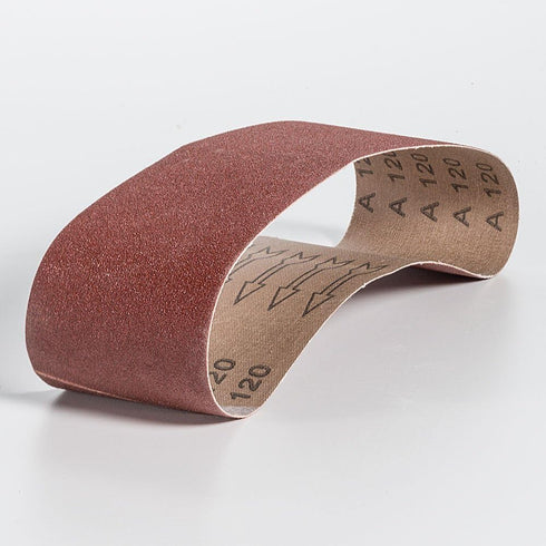 Mercer Industries 110120 Aluminum Oxide Sanding Belts, 4" x 24", 120 Grit (10 Pack)