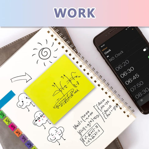 Sticky Notes Set, 710 Pack, Divider Sticky Notes for School, Office, Planner, and Book Notes