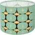 LASENLANP Drum Lamp Shade Mid Century Vintage 1950s Modern Retro Atomic Pattern Geometric