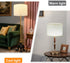 WOLEILEJIN 13" 13" 10" Lamp Shade for Table Lamps, Beige Line Drum lamp shade for floor lamps Top x Bottom x High