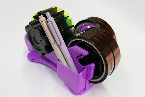 Purple Heat Tape Dispenser for Sublimation - Multiple Roll Cut Heat Tape Dispenser with 1" & 3" Core