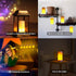CFGROW Dimmable 4 LED Flame Effect Light, USB Rechargeable Outdoor Flame Table Lamp Waterproof Modes Lantern