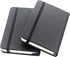 ZZTX 2 Pack Small Pocket Notebook, 3.5" x 5.5", Hardcover Lined Paper Mini Notepad with Black Leather Sketchbook