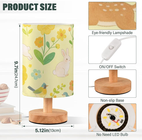Yuiboo Whimsical Forest Animals Night Lamp for Kids - Modern Design